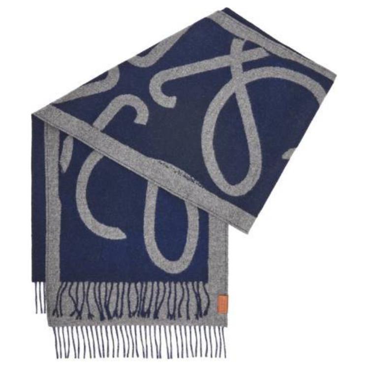 Loewe Loewe Wool, Cashmere Knit Scarves Women's Blue
