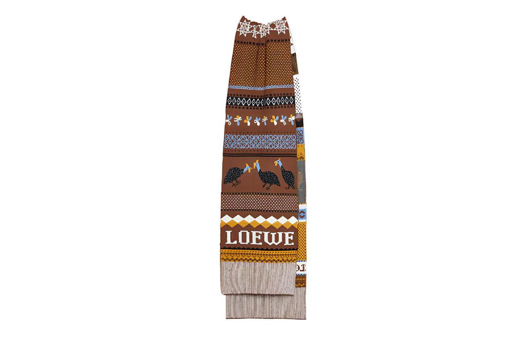 Loewe Loewe Knit Scarves Unisex Brown
