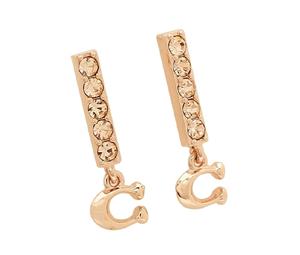 Buy Coach 925 Sterling Silver Stud Earrings Women's Rose Gold/Silver at Sasom – Authentic and Ready to Ship
