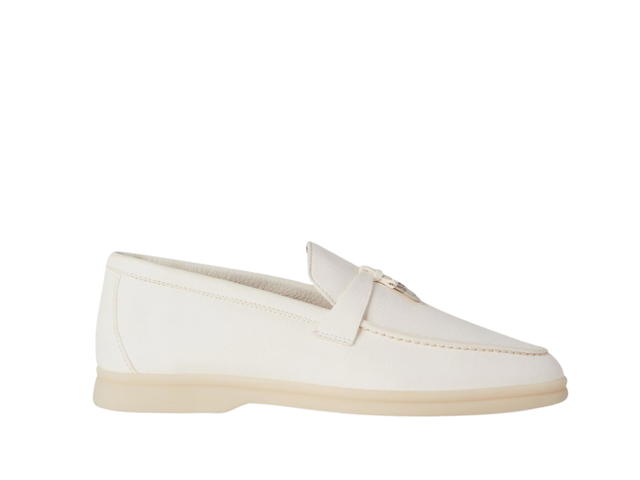 Loro Piana Loro Piana Summer Charms Walk Loafer In Deerskin White - view 1