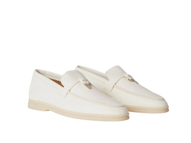 Loro Piana Loro Piana Summer Charms Walk Loafer In Deerskin White - view 3