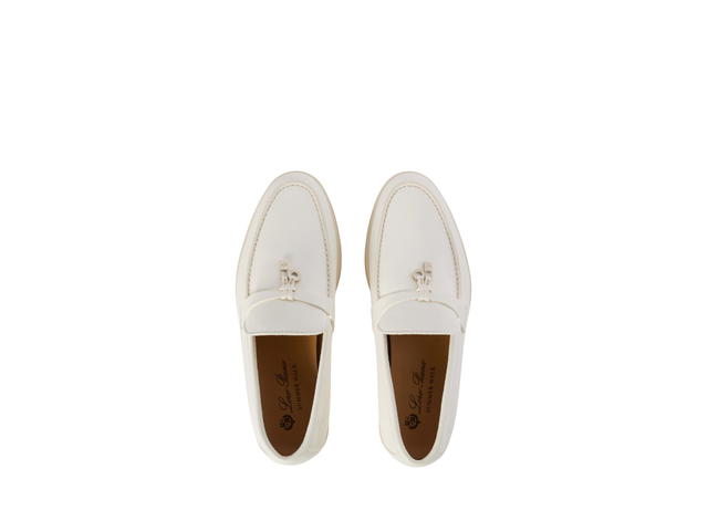 Loro Piana Loro Piana Summer Charms Walk Loafer In Deerskin White - view 4