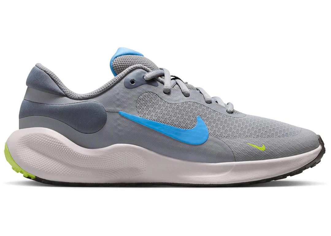 Nike Nike Revolution 7 Cement Grey Light Carbon Volt University Blue (GS)