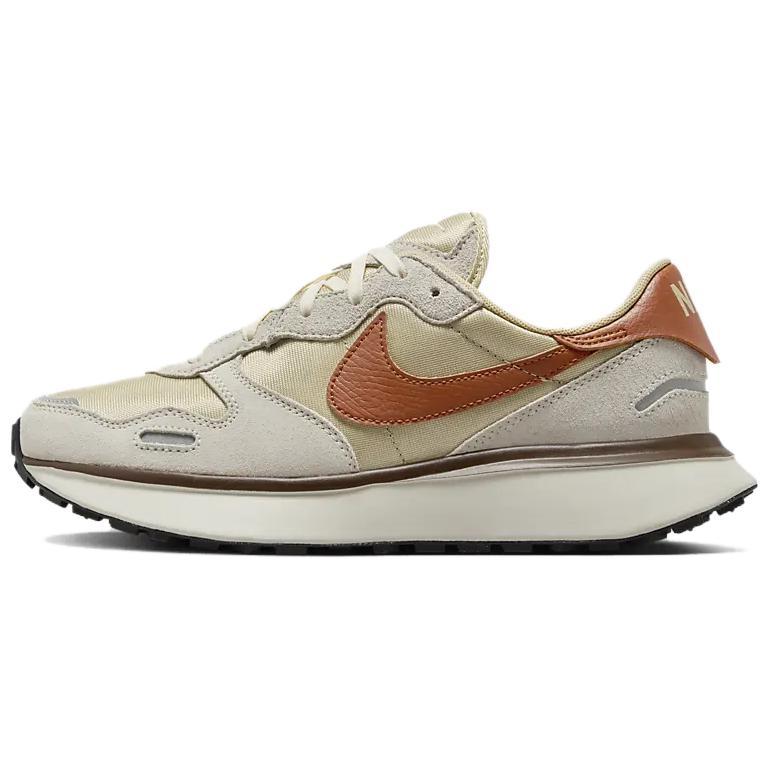 Nike Nike Phoenix Waffle Slip Resistant Low Top Casual Running Shoes Women's Gold Brown