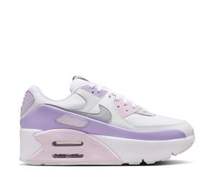 Buy Nike Air Max 90 LV8 White Hydrangeas Summit White Wolf Grey (Women's) at Sasom – Authentic and Ready to Ship
