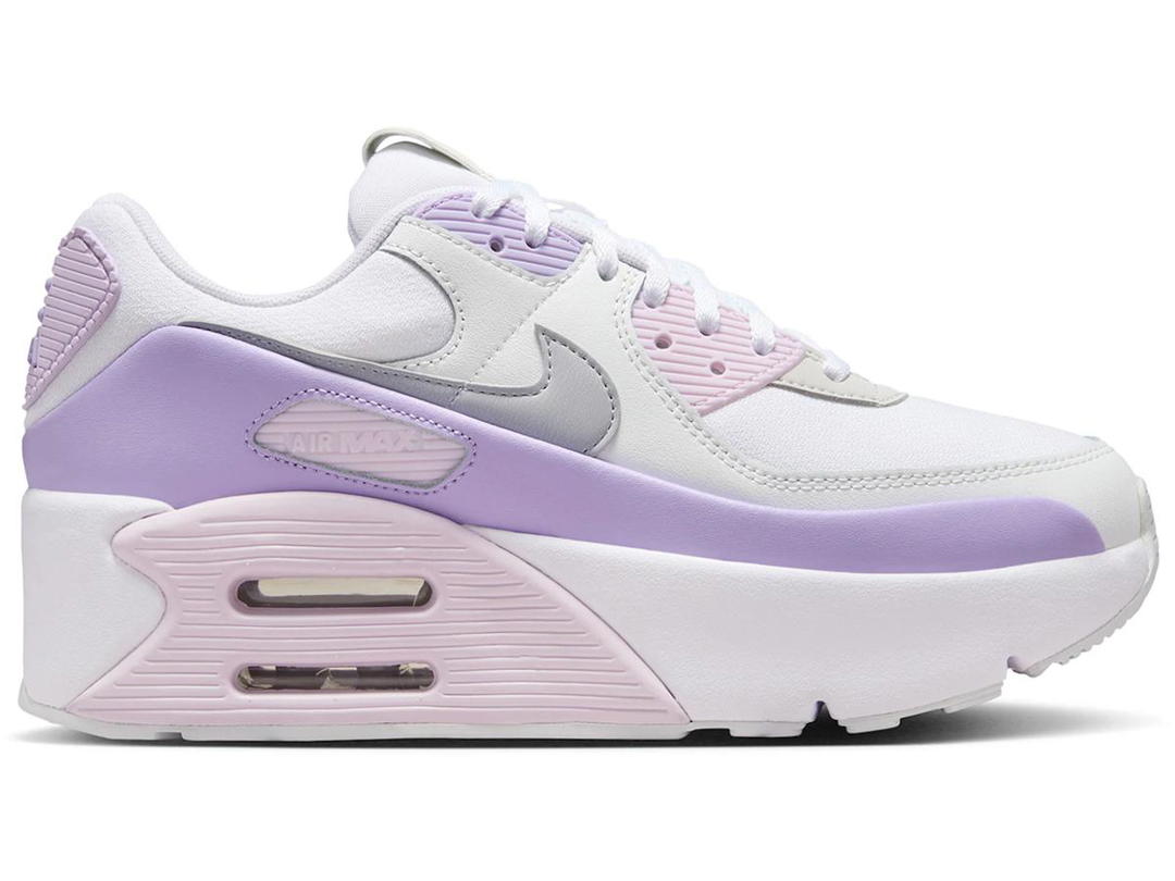 Nike Nike Air Max 90 LV8 White Hydrangeas Summit White Wolf Grey (Women's)