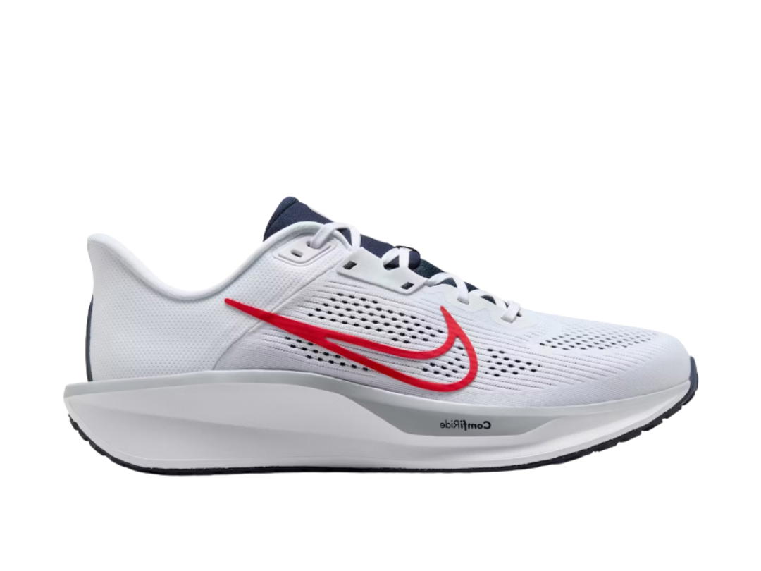 Nike Nike Quest 6 White Obsidian Wolf Grey University Red