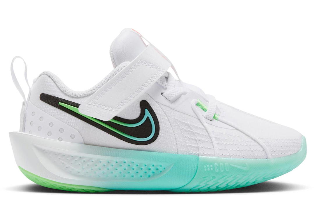 Nike Nike GT Cut 3 White Green Strike Black Bleached Turquoise (PS)