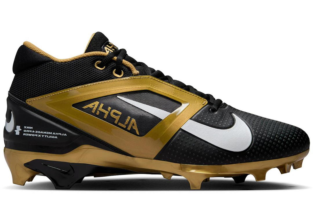 Nike Nike Alpha Menace 4 Pro Black Metallic Gold White