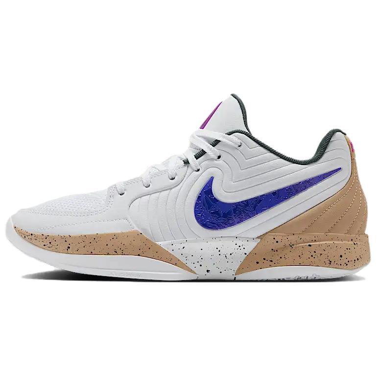 Nike Nike Ja 2 Anti Slip Wear Resistant Low Top Basketball Shoes Men's White