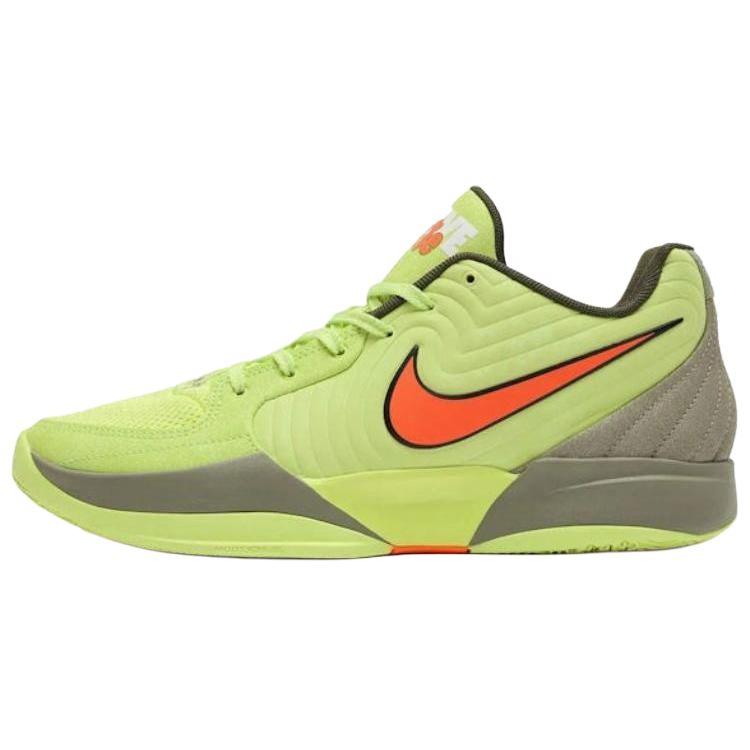 Nike Nike Ja 2 Anti Slip Wear Resistant Low Top Basketball Shoes Unisex Yellow Green