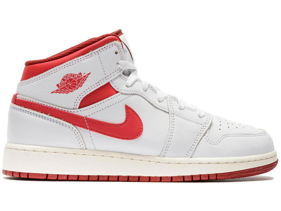 Jordan Jordan 1 Mid SE White Dune Red (GS)