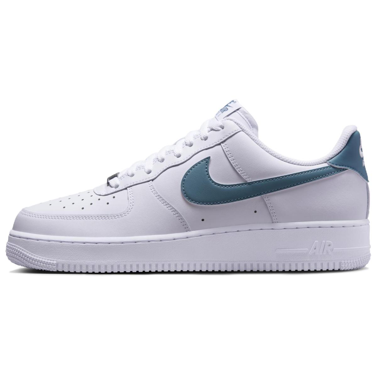 Nike Nike Air Force 1 Anti Slip Wear Resistant Low Top Skateboard Shoes Men's White