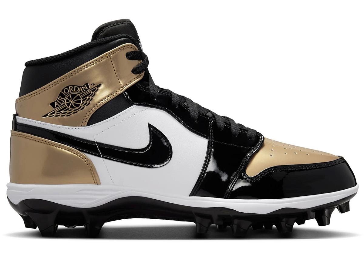 Jordan Jordan 1 Mid TD Cleat Gold Toe