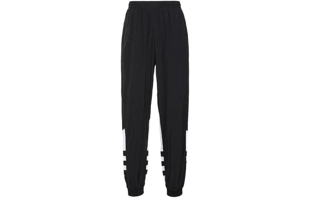 adidas Adidas Originals Big Trefoil Track Pants Men Black Knitted Sports Pants Men's Black