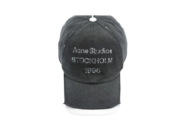 Acne Studios Acne Studios Logo stamp cap Grey - view 2