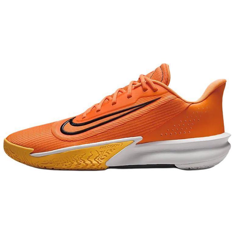 Nike Nike Precision 7 Anti Slip And Wear Resistant Breathable Balance Low Top Basketball Shoes Men's Orange