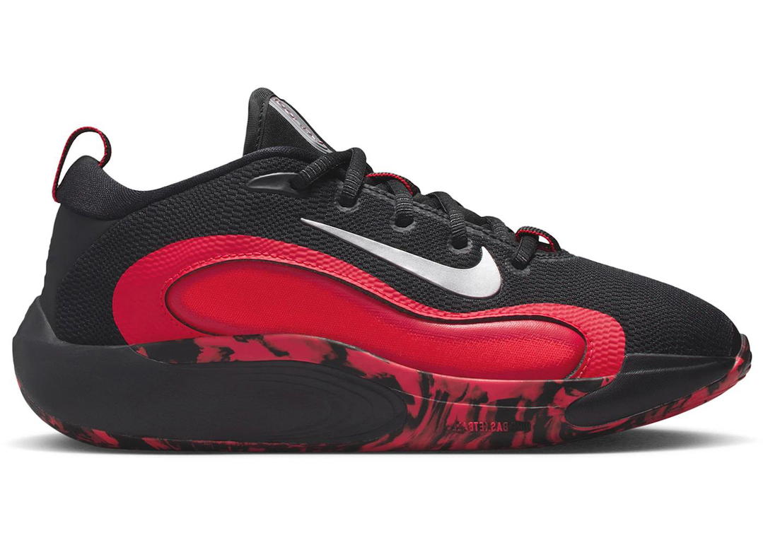 Nike Nike IsoFly Black University Red Light Crimson Metallic Silver (GS)