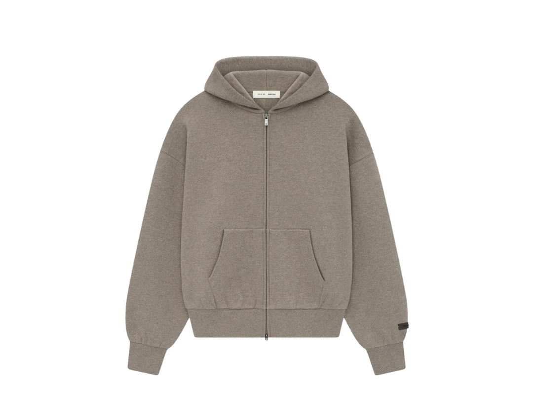 Fear of God Fear of God Essentials Classic Full Zip-Up Hoodie Homestead Heather