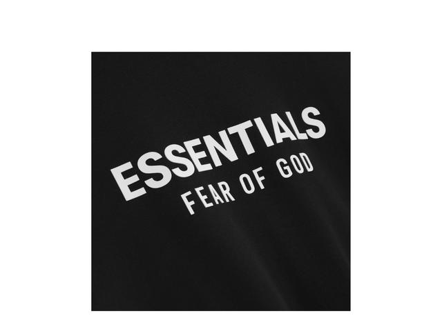 Fear of God Fear of God Essentials Classic Full Zip-Up Hoodie Jet Black - view 3
