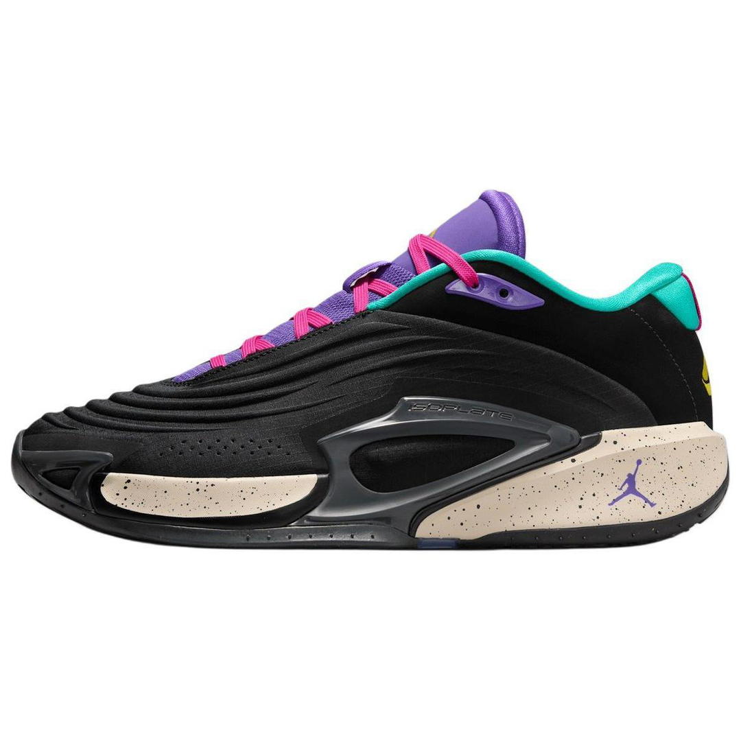 Jordan Jordan Luka 3 Anti Slip Wear Resistant Low Top Basketball Shoes Unisex Black Purple