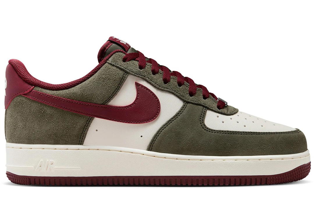 Nike Nike Air Force 1 Low '07 LV8 Cargo Khaki Pale Ivory Dark Team Red