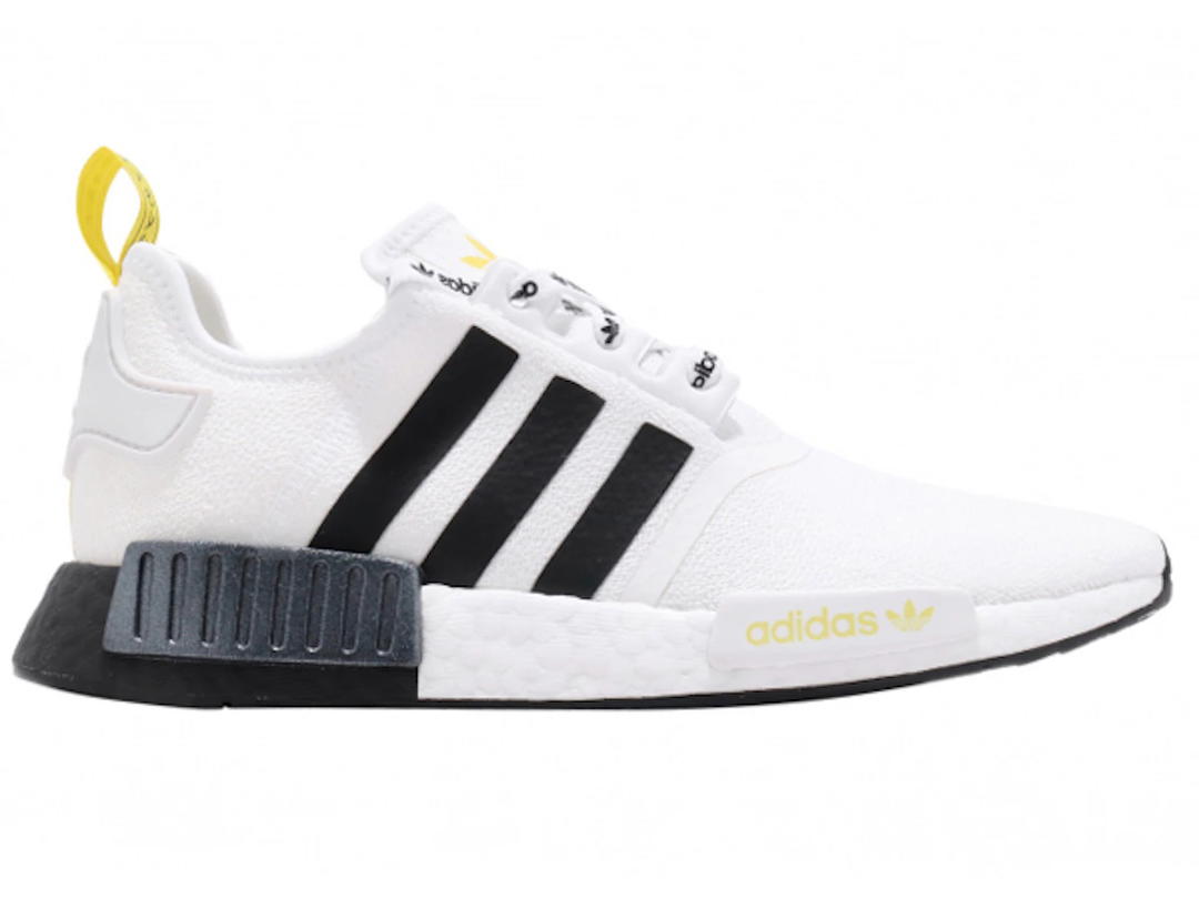 adidas adidas NMD R1 STLT Primeknit White Black Bright Yellow