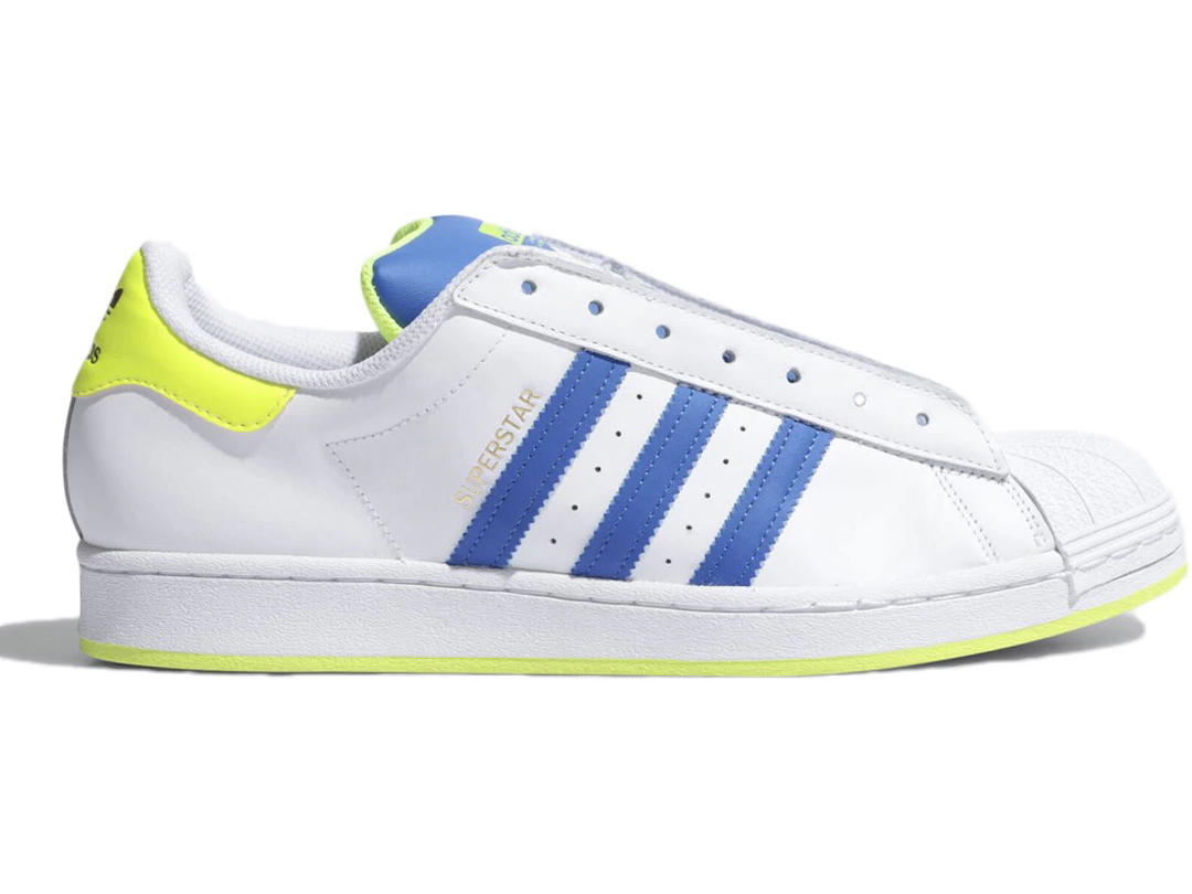 adidas adidas Superstar Laceless White Blue Solar Yellow