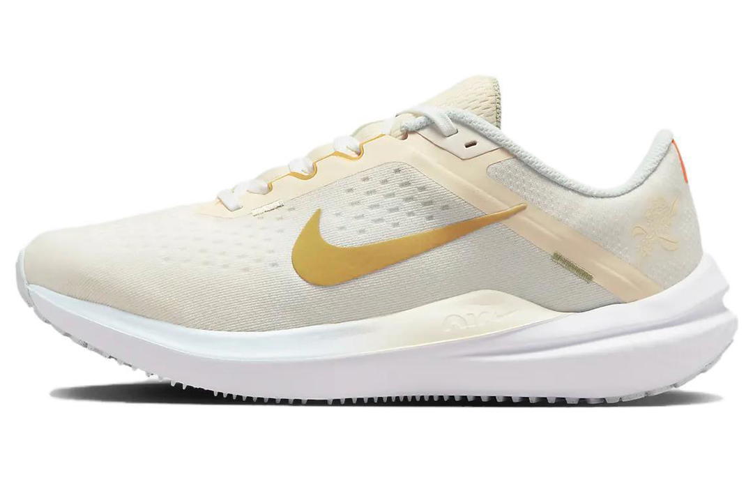 Nike Nike Air Zoom Winflo 10 Running Shoes 'White Sail Buff Gold' Women's