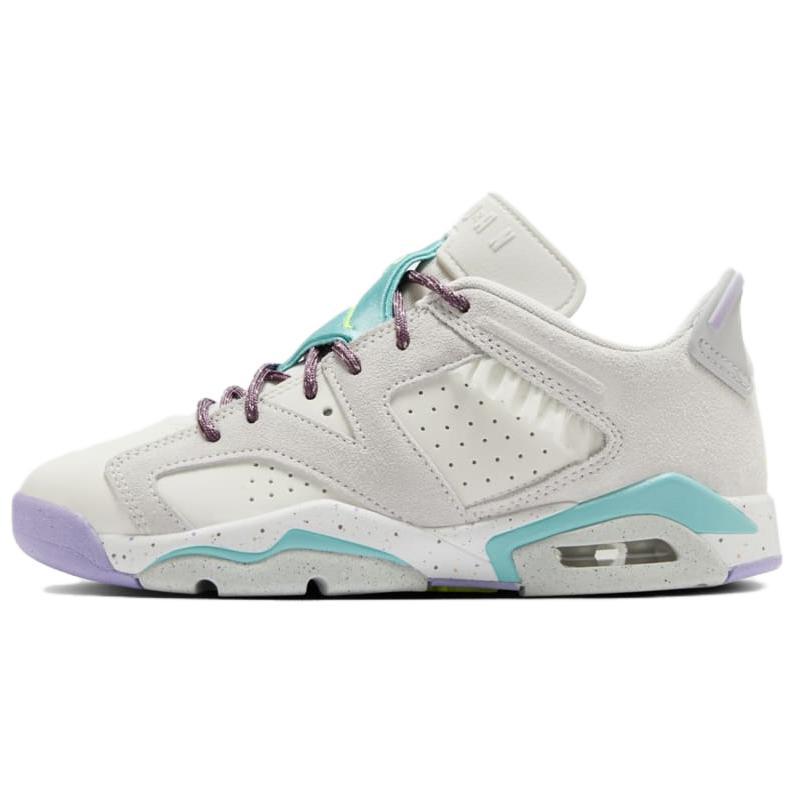 Jordan Jordan Air Jordan 6 RETRO LOW Anti Slip Wear Resistant Low Top Vintage Basketball Shoes Gray GS Teenagers