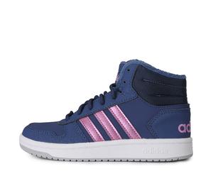 Buy Adidas Neo Hoops 2.0 Breathable Mid Top Children's Basketball Shoes Dark Blue Purple Kids' at Sasom – Authentic and Ready to Ship