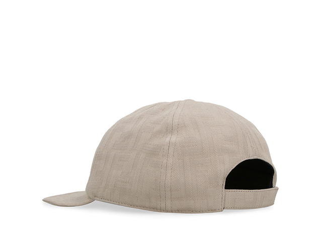 Fendi Fendi Fendi Leather Logo Capnude Neutrals Cotton Cotton - view 3