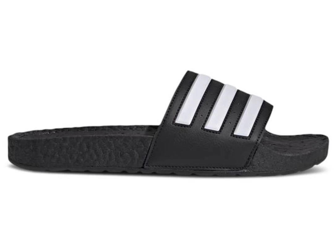 adidas adidas Adilette Boost Slides Black White Stripes