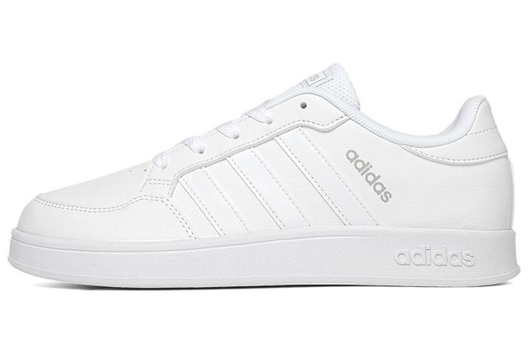 adidas Adidas Breaknet Anti-Slip Wear-Resistant Low-Top Kids' Skateboarding Shoes White Kids'
