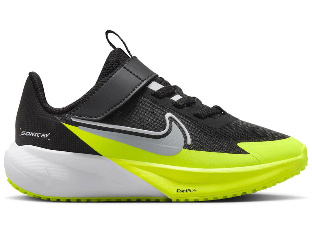 Nike Nike Sonic Fly Black White Volt Wolf Grey (PS)