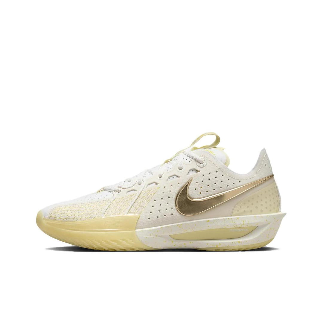 Nike Nike Air Zoom G.T. Cut 3 Anti Slip Wear Resistant Low Top Basketball Shoes Unisex Yellow