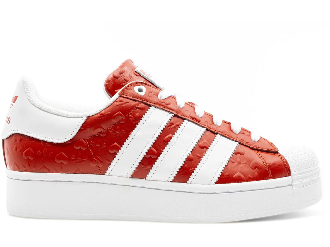 adidas adidas Superstar Bold Heart Embossed Scarlet (Women's)