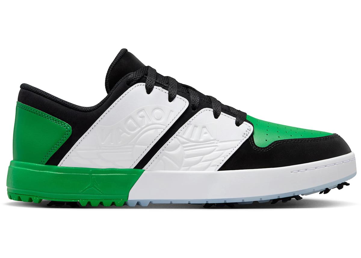 Jordan Jordan NU Retro 1 Golf Black White Blue Tint Lucky Green