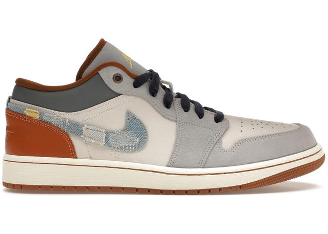 Jordan Jordan 1 Low SE Phantom Repaired Denim Swoosh - view 1