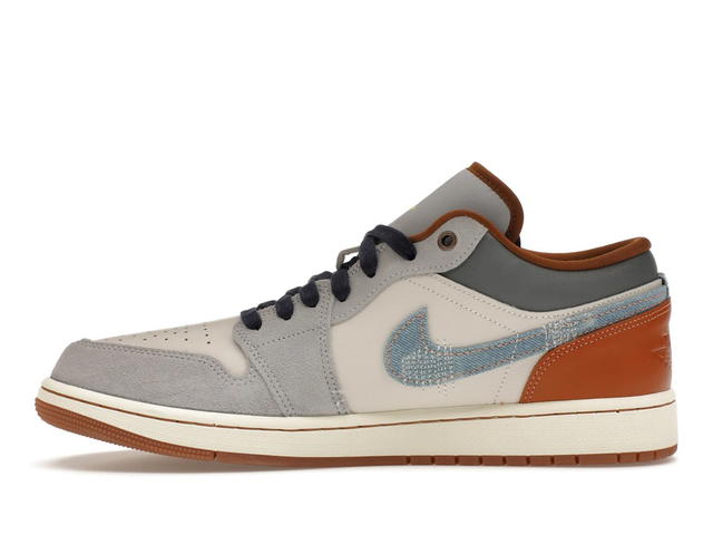 Jordan Jordan 1 Low SE Phantom Repaired Denim Swoosh - view 3