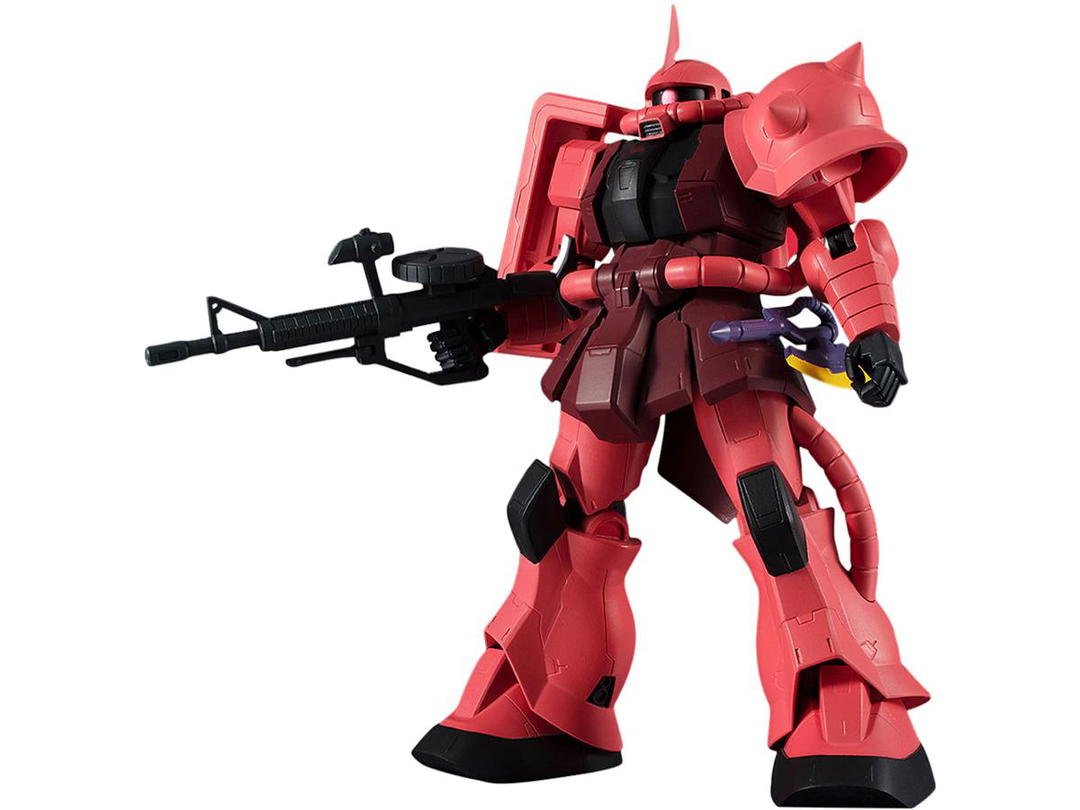 Bandai Bandai Gundam Universe Mobile Suit Gundam MS-06S Char's Zaku II Action Figure Pink