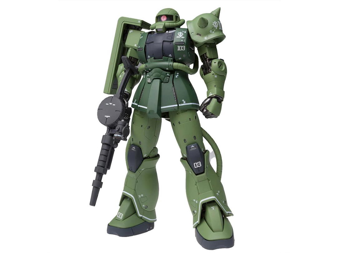 Bandai Bandai Mobile Suit Gundam The Origin Gundam Fix Figuration Metal Composite MS-06C Zaku II Type C Action Figure Green