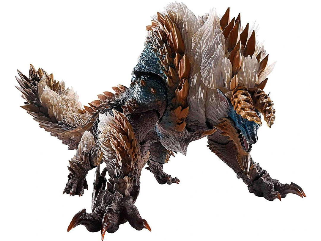 Bandai Bandai Japan Monster Hunter World Iceborne S.H. Monsterarts Thunder Wolf Wyvern Zinogre Action Figure