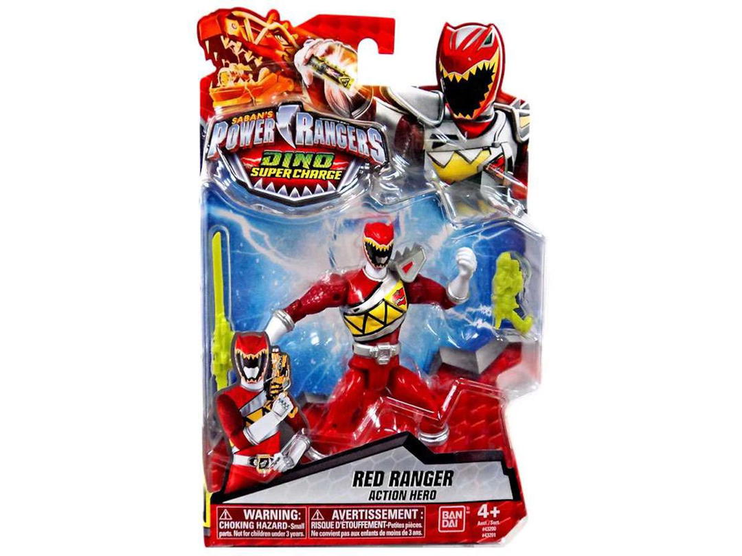 Bandai Bandai America Power Rangers Dino Super Charge Red Ranger Action Hero Action Figure