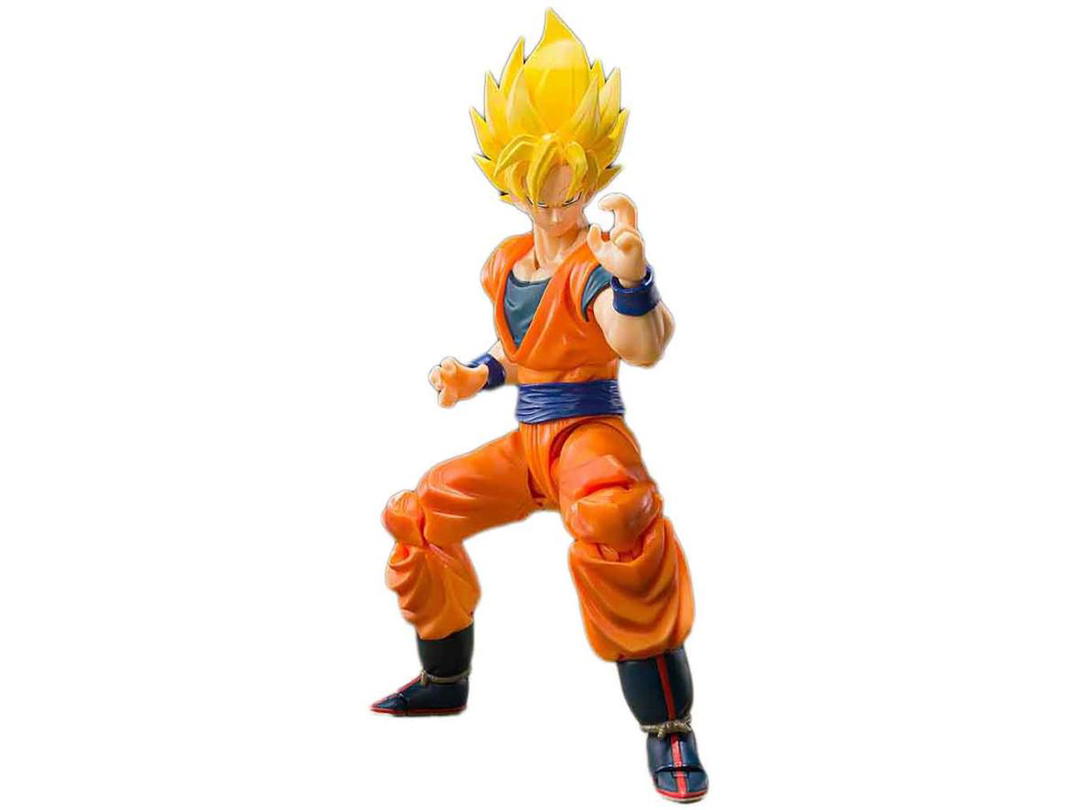 Bandai Bandai S.H.Figuarts Dragon Ball Z Super Saiyan Full Power Son Goku Action Figure Orange