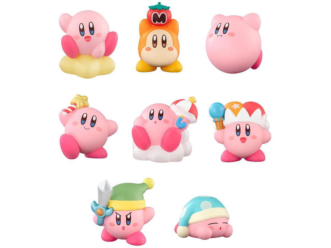Bandai Bandai Shokugan Kirby's Dream Land Kirby Friends Set Of 12 Action Figures Pink