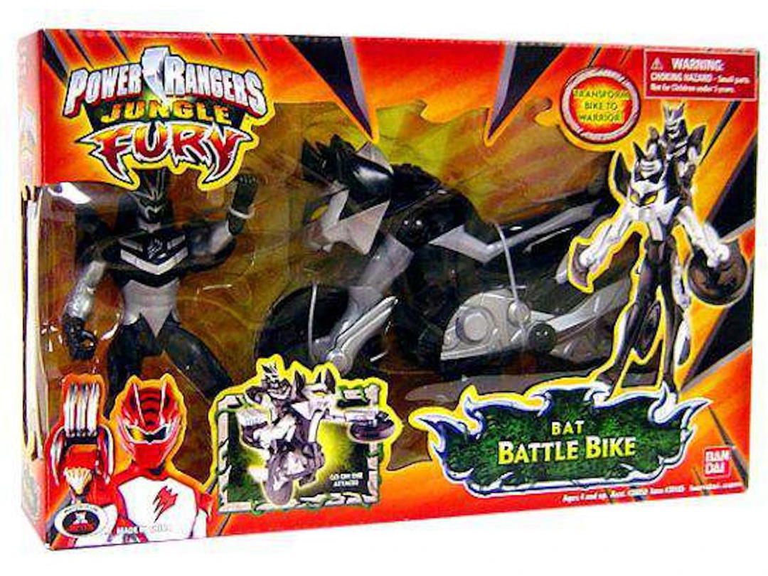 Bandai Bandai America Power Rangers Jungle Fury Bat Battle Bike Action Figure Set