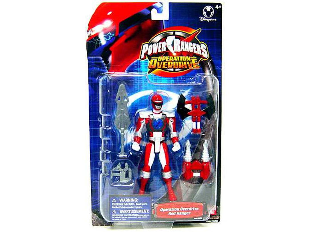 Bandai Bandai America Power Rangers Operation Overdrive Red Ranger Metallic Disney Store Exclusive Action Figure