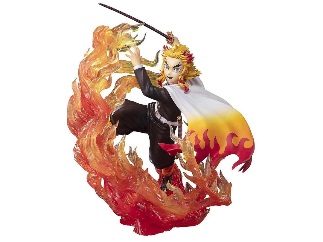 Bandai Bandai Figuarts ZERO Demon Slayer Kimetsu No Yaiba Kyojuro Rengoku Flame Breathing Action Figure Orange