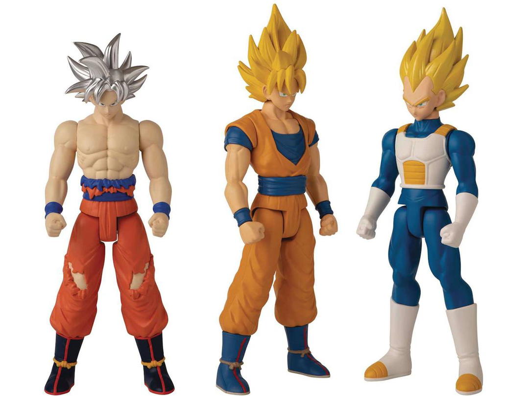 Bandai Bandai America Dragon Ball Limit Breaker Series 2 Super Saiyan Goku, Super Saiyan Vegeta & Ultra Instinct Goku Action Figure (Set of 3)